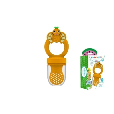 Image of Kids Euroswan ORANGIEFLY FROOTIMALS Silicone Fruit Pacifier, Multicolor (FT00003)
