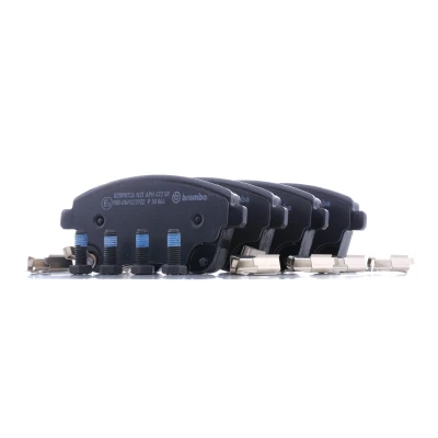 Image of 581011PA00 Brake pad set BREMBO P 30 064 with acoustic wear warning without accessories KIA: Venga, Venga Box Body / Hatchback