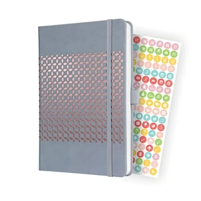 Image of SIGEL J3209 Weekly diary Jolie 2023 approx. A5 light grey hardcover 2 pages = 1 week 174 S.