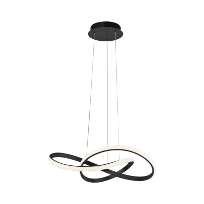 Image of JUST LIGHT. LED pendant light Maria, 3 step dimmable, black