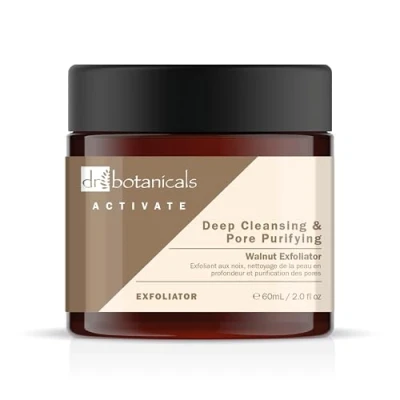 Image of Dr. Botanicals Unisex Dr Activate Deep Cleansing &amp; Pore Purifying Walnut Exfoliator 60ml One Size