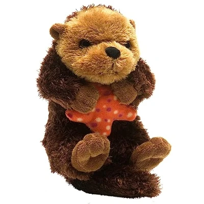Image of Wild Republic Hug’Ems Sea Otter Plush, Stuffed Animal, Plush Toy, Gifts for Kids, 7 Inches