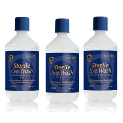 Image of Blue Dot Sterile Eye wash Solution {3 x 500ml}