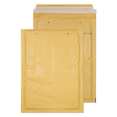 Image of Blake Purely Packaging C5+ 260 x 180 mm Envolite Peel &amp; Seal Padded Bubble Envelopes (D/1 GOLD) Gold Kraft Pack of 100
