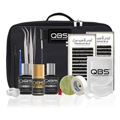 Image of QBS® Eyelash Extension Light Starter Kit/Set Professional Loventure® Silk Lash (Curl D 0.15x10 &amp; Curl 0.20x12)