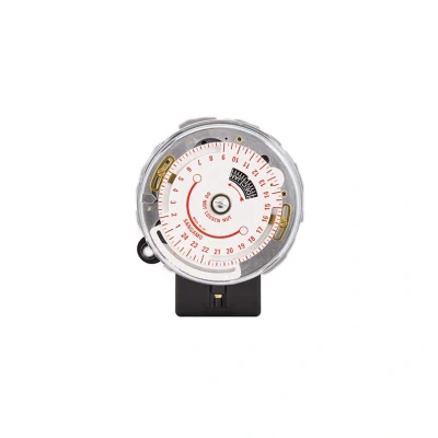 Image of Sangamo 551130011 Astro/Solar 3 Pin 1 On/Off 24 Hour Round Pattern Time Switch, 4600 W, 230 V, White/Red