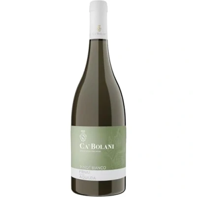 Image of Ca&#039; Bolani Pinot Bianco DOC Italian Still Dry White Wine Friuli Aquileia, Italy 75cl / 750ml, 13.5% ABV
