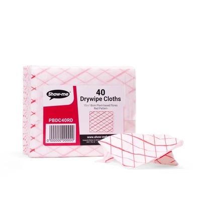 Image of Show me Plant Based DryWipe Eraser Cloths Assorted (Pack of 40)