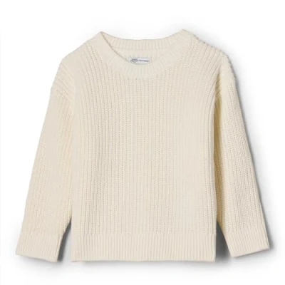 Image of Amazon Essentials x Sofia Grainge Unisex Babies&#039; Pullover Sweater, Ivory, 6 9 Months