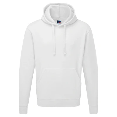 Image of Russell Athletic Mens Authentic Hooded Sweatshirt / Hoodie (White) Size Large