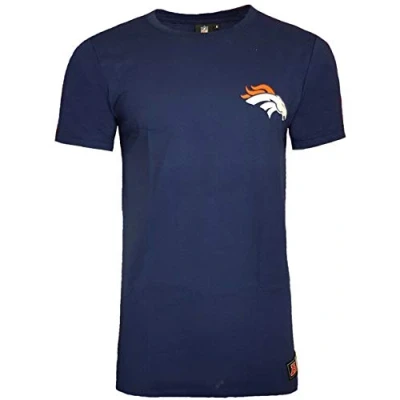 Image of Majestic Denver Broncos NFL Longline T Shirt (S) Navy