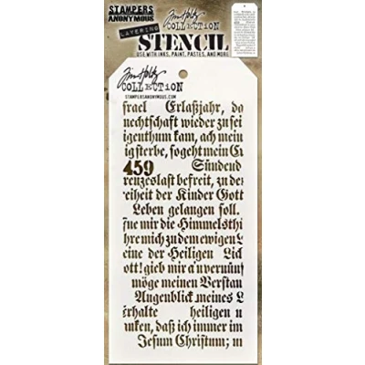Image of Layered Stencil Script