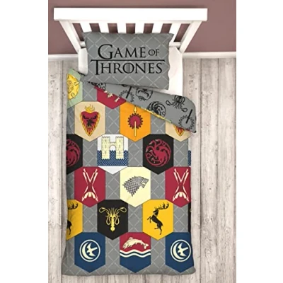 Image of Game Of Thrones Official House The Dragon Single Duvet Cover Set