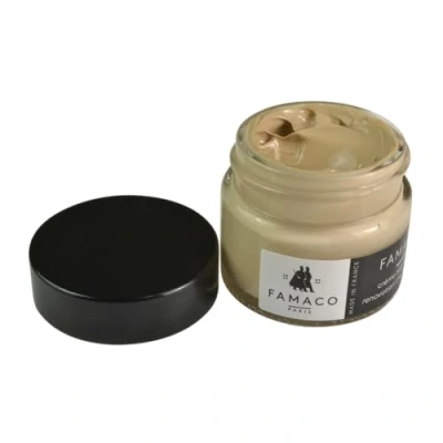 Image of Famaco Leather Repair &amp; Dye Cream Self Seal Colourant for Quick and Easy Suitable Sofas, Car Seats, Shoes, Handbag, More Natural Sable