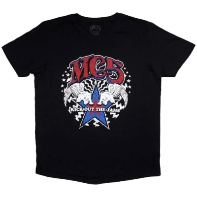 Image of Rock Off officially licensed products MC5 Kick Out The Jams Star T Shirt XL Black