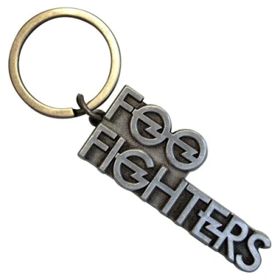 Image of Rock Off officially licensed products Foo Fighters Stacked Band Logo Keychain One Size