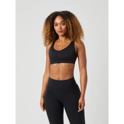 Image of Björn Borg Reform BRA Medium support sports bra, Women&#039;s, Size: 14, Black beauty