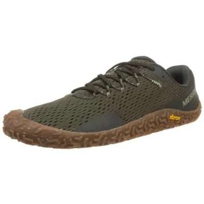 Image of Merrell Vapor Glove 6 Minimalist running shoes, Men&#039;s, Size: 6.5, Olive Synthetics/textile