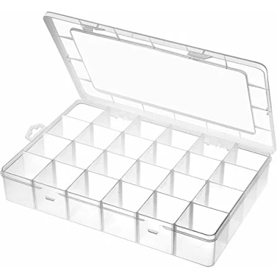 Image of Gadgetking 3 Pack Fishing Tackle Box Terminal Carp Swivels Hooks Spinner Lure Rig Storage Kit Hook Fly Weight Transparent Clear Adjustable Cell Compartment Dividers Container
