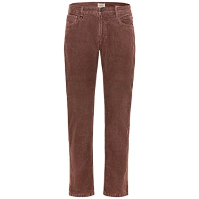 Image of camel active Men&#039;s Regular fit Houston Trousers with Structure Jeans, DarkRed, 38 W/30 L