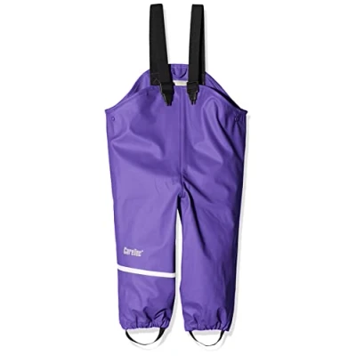 Image of CareTec Girls Overall Pu W/O Fleece Rain Trousers, Purple (633), 80 UK