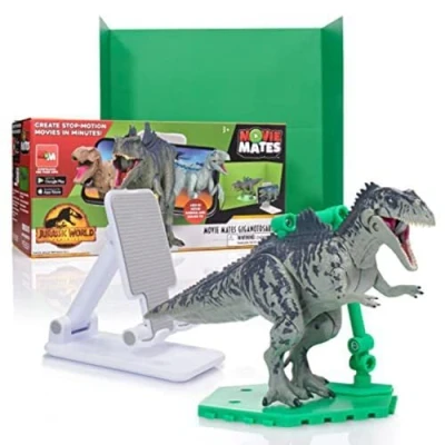 Image of WOW! STUFF Jurassic World MovieMates Dinosaur Toys Giganotosaurus Action Figure Hyper Articulated and App Official Dominion for Kids Aged 5 Plus