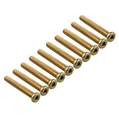 Image of HALJIA 10 Pcs M8 x 60mm Screws Bolts Threaded Hexagon Socket Head Cap