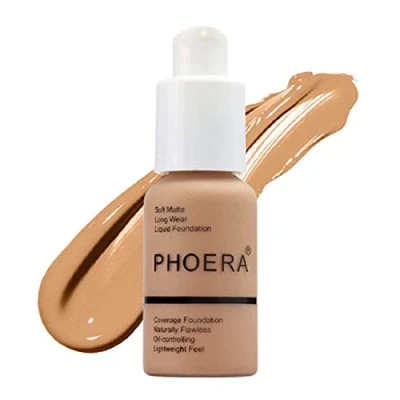 Image of Aquapurity Phoera® Full Coverage Foundation Soft Matte Oil Control Concealer 30ml Long Lasting Flawless Cream Smooth (105 SAND)