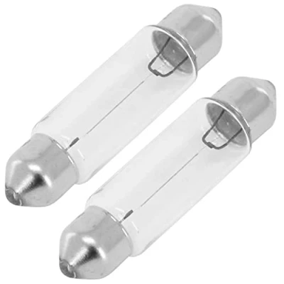 Image of cyclingcolors 2x festoon bulb 12V 7W 10 x 36 mm SV8.5 car motorcycle moped scooter ligth lighting number plate