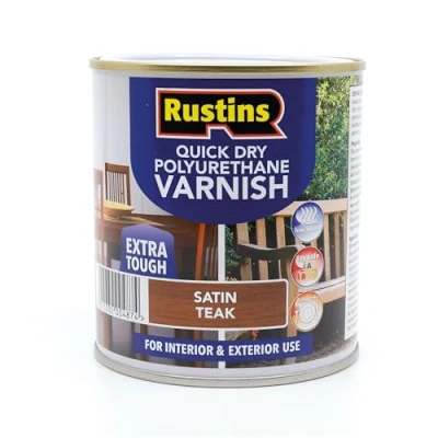 Image of QD Poly Varnish Satin Teak 500ml