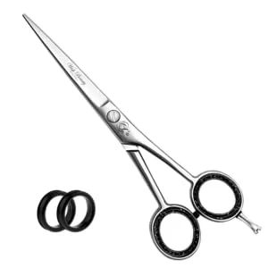 Image of Wishbeauty Hairdressing Scissor Barber Salon Shear Stainless Steel Hair Cutting Scissors for Professional, Hairdressers, Barbers Women, Men, Children (Silver Shear)