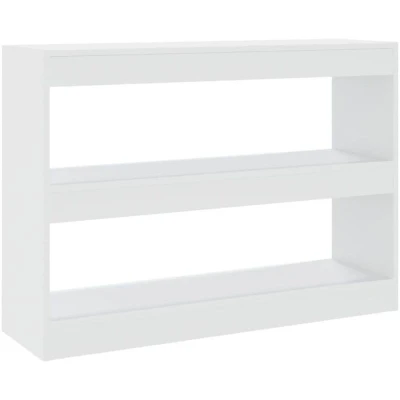 Image of vidaXL Book Cabinet/Room Divider White 100x30x72 cm