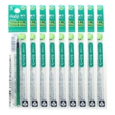 Image of Pilot Gel Ink refills for FriXion Ball 4 Multi Pen, 0.5mm, Green Ink, 9