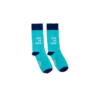 Image of Cockney Spaniel OLD AS FUCK 1 Pair of Birthday Socks UK 6 11 EUR 39 46 US 7 12