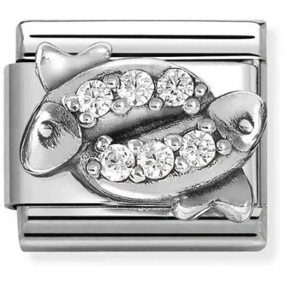 Image of Nomination Crystal Pisces Fish Charm