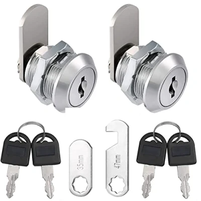 Image of Litensh 5/8 Inch Security Mailbox Lock, 16mm Letter Post Box Cabinet Drawer Cam Toolbox Door Cupboard Locks with Keys (2, 16mm)