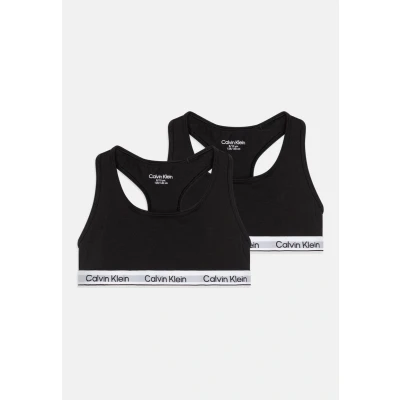 Image of Calvin Klein Underwear Bralette 2 PACK Bustier for kids, Size: 8 10y, Black