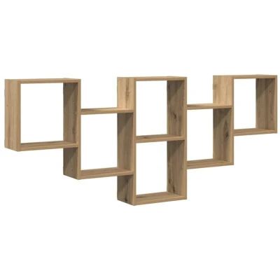 Image of vidaXL Wall Shelf Artisian Oak 159x18x66 cm Engineered Wood