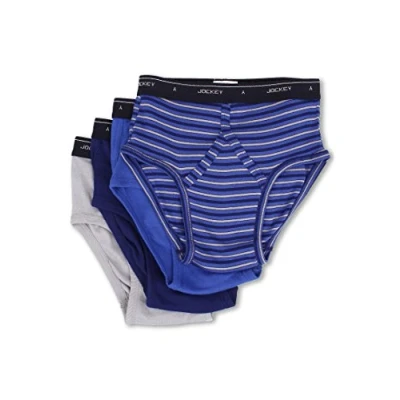 Image of Jockey Mens Cotton Low Rise Brief 4 Pack