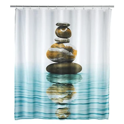 Image of WENKO &quot;Meditation Shower Curtain, Multi Colour, 180 x 200 cm