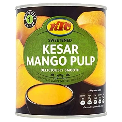 Image of KTC Kesar Mango Pulp (sweet) 850g (pack of 3)