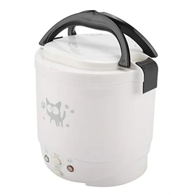 Image of 1L Mini Electric Rice Cooker 12V 100W Food Steamer for Cars Rice, Porridge, Nutritious Eggs(white)