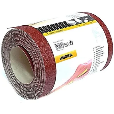 Image of Mirka Red sandpaper roll 115mm x 5m / grit P150 1 For sanding wood, metal and plastic