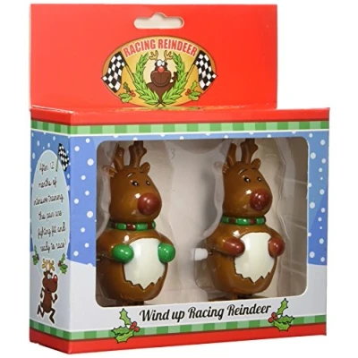 Image of Diabolical Gift People DP0675 Racing Wind Up Reindeers