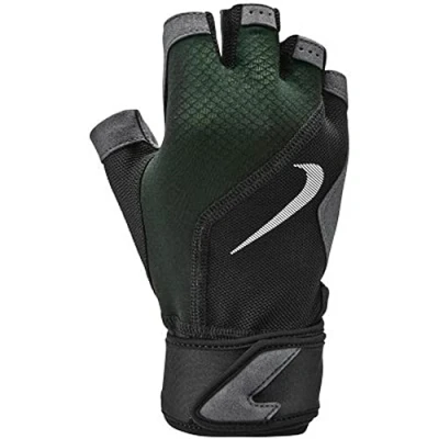Image of Nike Performance Premium Fitness Glove Fingerless gloves, Size: Medium, Black/volt/white