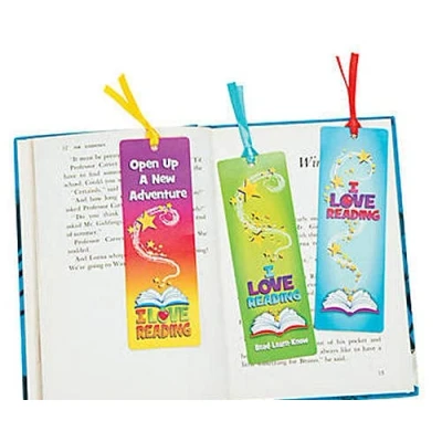 Image of Pack of 12 I Love Reading Bookmarks Stationery School Teacher Supplies