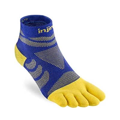 Image of Injinji Women&#039;s Run Technical Mini Crew Empire XS/S, Blue Yellow, S