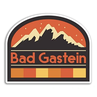 Image of 2 x 10cm Bad Gastein Austria Vinyl Stickers Fun Sticker Laptop Luggage #33131 (10cm Wide)
