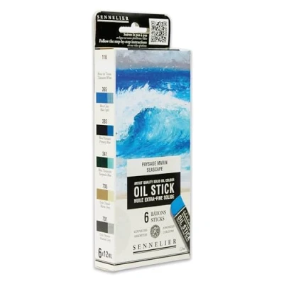 Image of Sennelier Extra Fine Oil Stick 12ml Seascape Set of 6