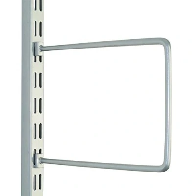 Image of Matt Silver Flexi Book Ends 200mm x 120mm Per Pair Watson Twin Slot